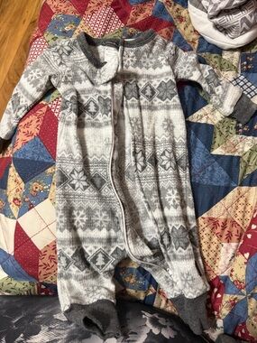 Eddie Bauer Gray Heather Infant Footed Sleep Gown